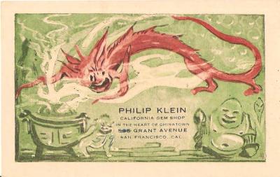 Philip Klein Advertising Card