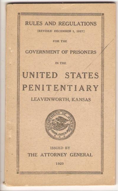Leavenworth Penitentiary Handbook 1929