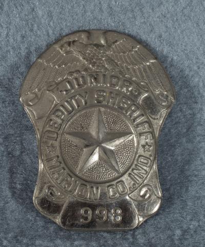 Junior Deputy Sheriff Marion Co Indiana Badge