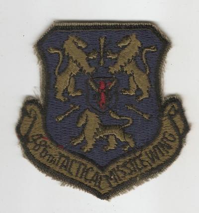 SOLD Archive Area-- USAF Patch 486th Tactical Missile Wing Subdued