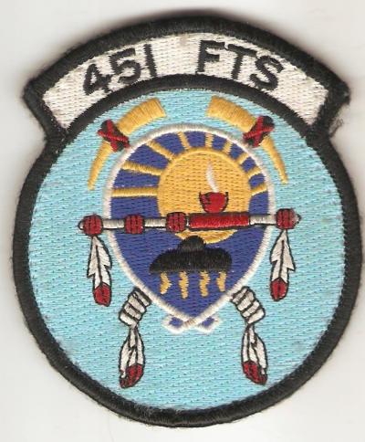 USAF 451st FTS Flight Patch