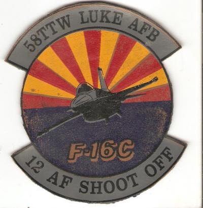 Patch 58TTW Luke AFB 12th AF Shoot Off