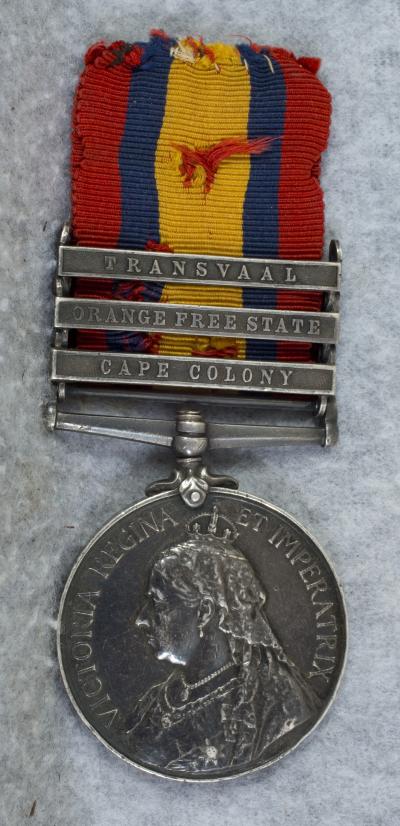 Boer War British South Africa Victoria Medal Named