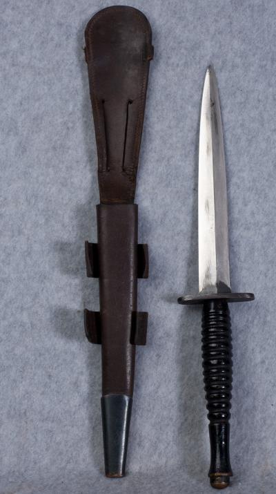 Fairbairn Sykes Dagger Knife Wood Handle