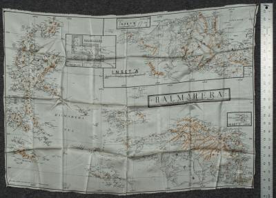 WWII RAAF Halmahera Silk Survival Map