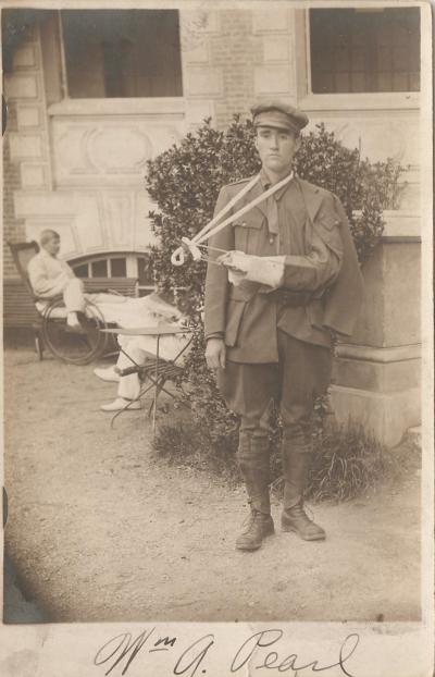 WWI Picture Postcard Wounded British Soldier