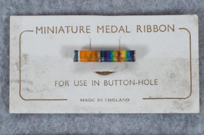 WWI British Miniature Buttonhole Ribbon Bar