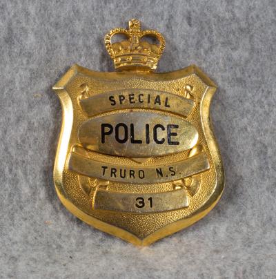 Special Police Badge Truro Nova Scotia Canada