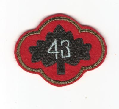 WWII 43rd Infantry Division Patch King