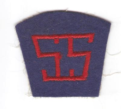 WWI Service of Supply Felt Patch King