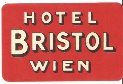 Luggage Decal Hotel Bristol Vienna