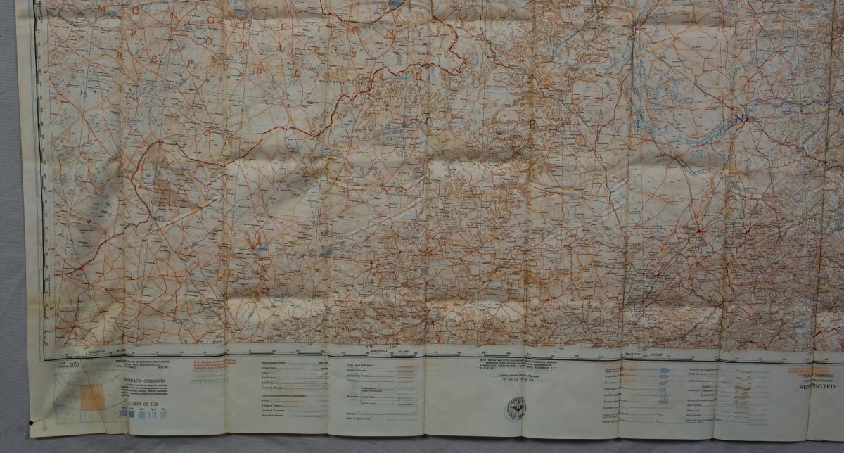 Items For SALE Area-- Air Force Escape & Evasion Map Mongolia NE China