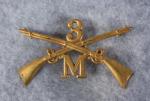 Indian Wars Cap Insignia 3rd Infantry M