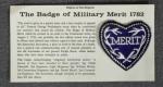 Badge of Military Merit 1782 Replica