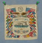 US Navy USN Patriotic Pillow Case 1900 era