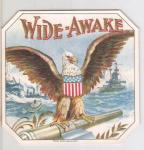 Wide Awake Cigar Box Label 1900 era