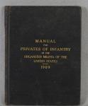 Manual Privates of Infantry Organized Militia 1909