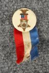 Grand Army Republic GAR Celluloid Button & Ribbon