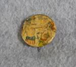 Uncle Sam Spanish American War Celluloid Button