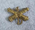 Cap Hat Insignia 1896 4th Artillery Regiment Co D