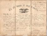 Civil War Discharge Paper 8th NY Cavalry