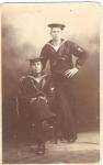 Photo Postcard USS Galveston Sailors 