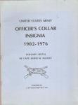 US Army Officer's Collar Insignia 1902-76 Book