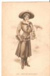Postcard Western Cowgirl 1909