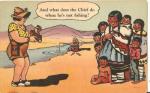 Postcard Western American Indian Humor 