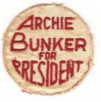 Archie Bunker for President Patch 1972