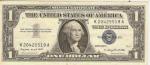 Note Silver Certificate 1957A $1 Bill