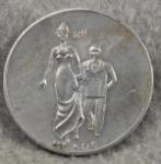 Vintage Naughty Heads or Tails Metal Token Coin