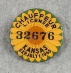 Kansas Chauffeur Badge 1945
