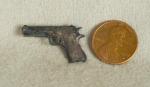 Colt 45 Hand Gun Lapel Pin Tie Tac Sterling Silver