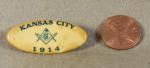 Kansas City Masonic Masons Pin 1914