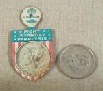 Fold Tab March of Dimes Litho Pin Button