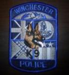 Winchester VA K9 Police Patch