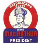 General MacArthur Campaign Sign 1948
