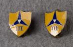 DUI DI Crest 3rd Corps Pair