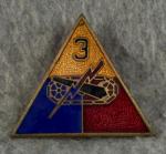 WWII DI 3rd Armored Division DUI 