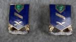 WWII Unit Crest 137th Infantry Pair DUI 