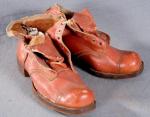 WWII British Army Ankle Boots Leather Soles 1944