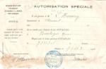 WWI French Travel Permits in British War Zone