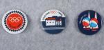 Russian 1980 Olympic Button Lot of 3