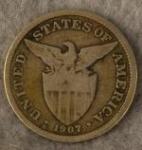 Coin 50 Centavos 1907 Philippines