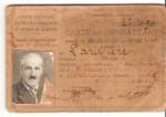WWI Wounded French Veteran's ID Card