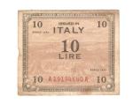 WWII Italian 10 Lire US Military Script 1943