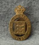 WWI British On War Service 1915 Numbered Badge