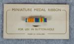 WWI British Miniature Buttonhole Ribbon Bar