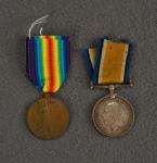 WWI British War & Victory Medal 2nd Lt Robertson